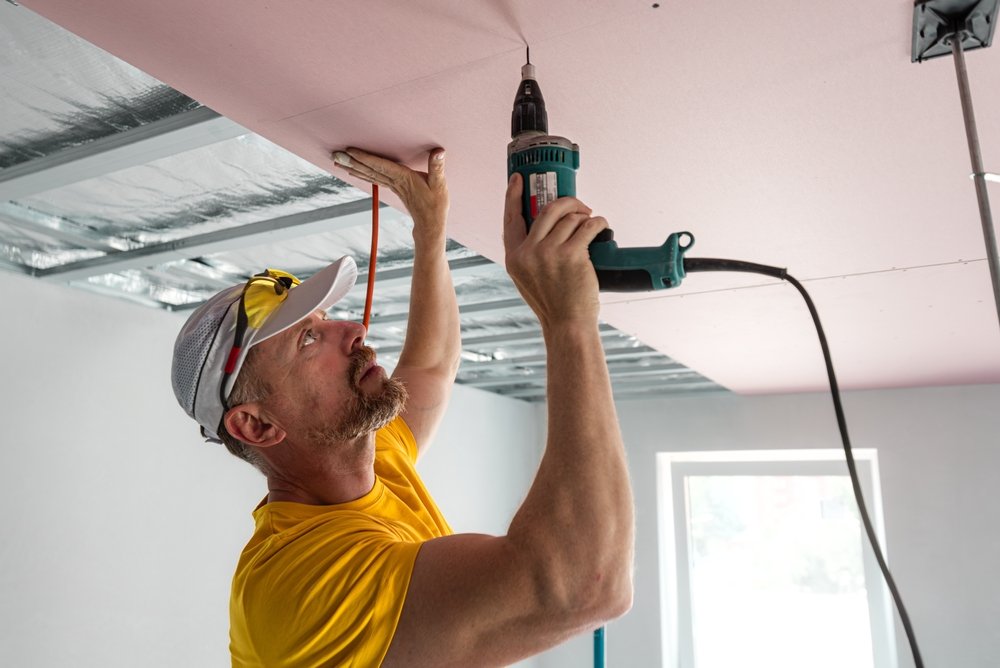 Drywall Contractor in Sherwood Park working with select drywall systems